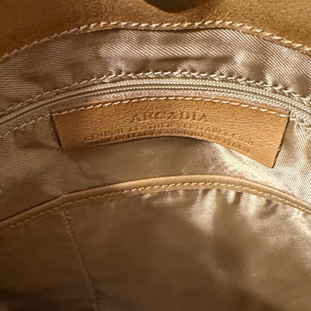 Arcadia Tan Floral Shoulder Bag - Picture 2 of 8